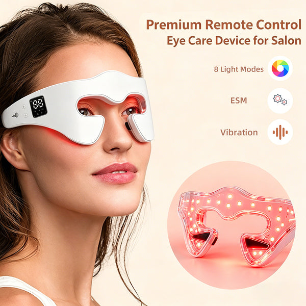 Anti-Aging LED Eye Massager with Red & Blue Light Therapy