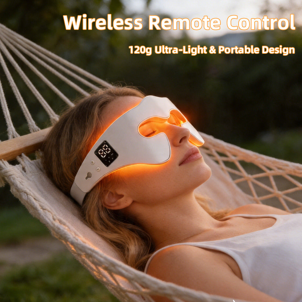 Anti-Aging LED Eye Massager with Red & Blue Light Therapy