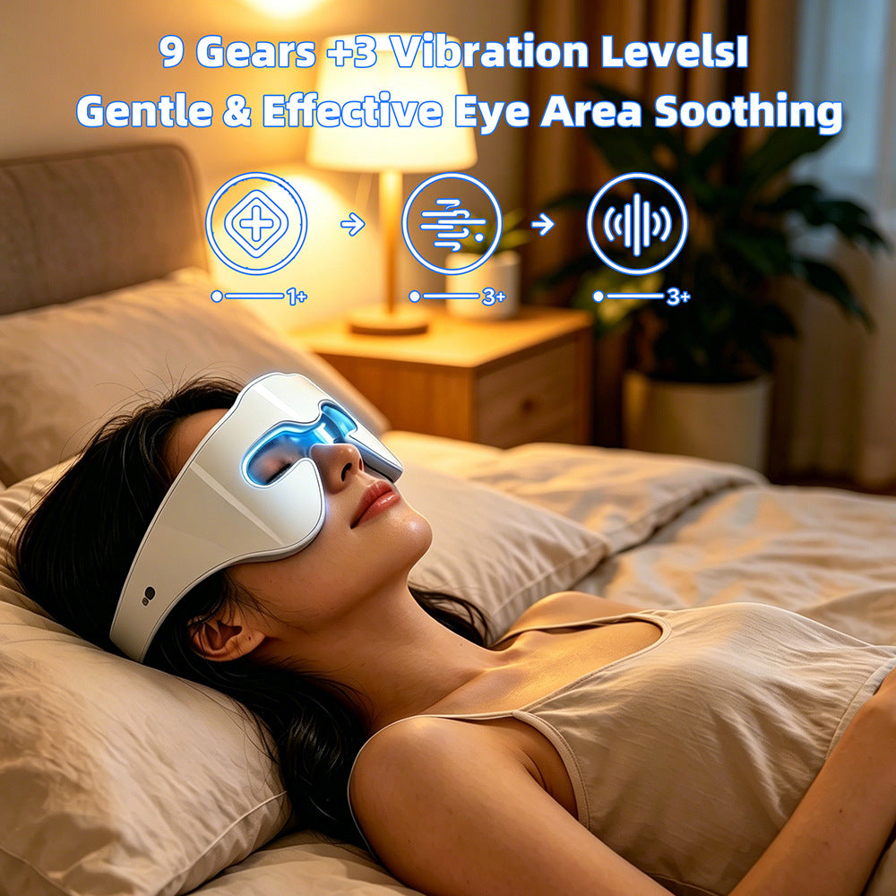 Anti-Aging LED Eye Massager with Red & Blue Light Therapy